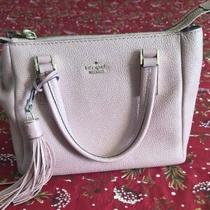 Kate Spade Light Pink Satchel with Tassel